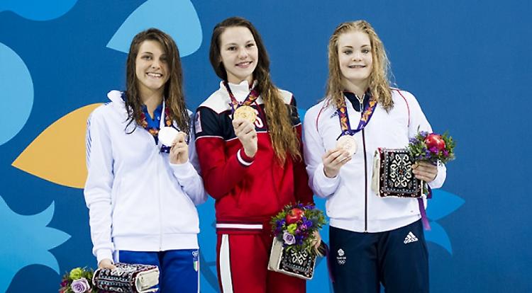Giulia Verona vince l'argento nei 200 rana