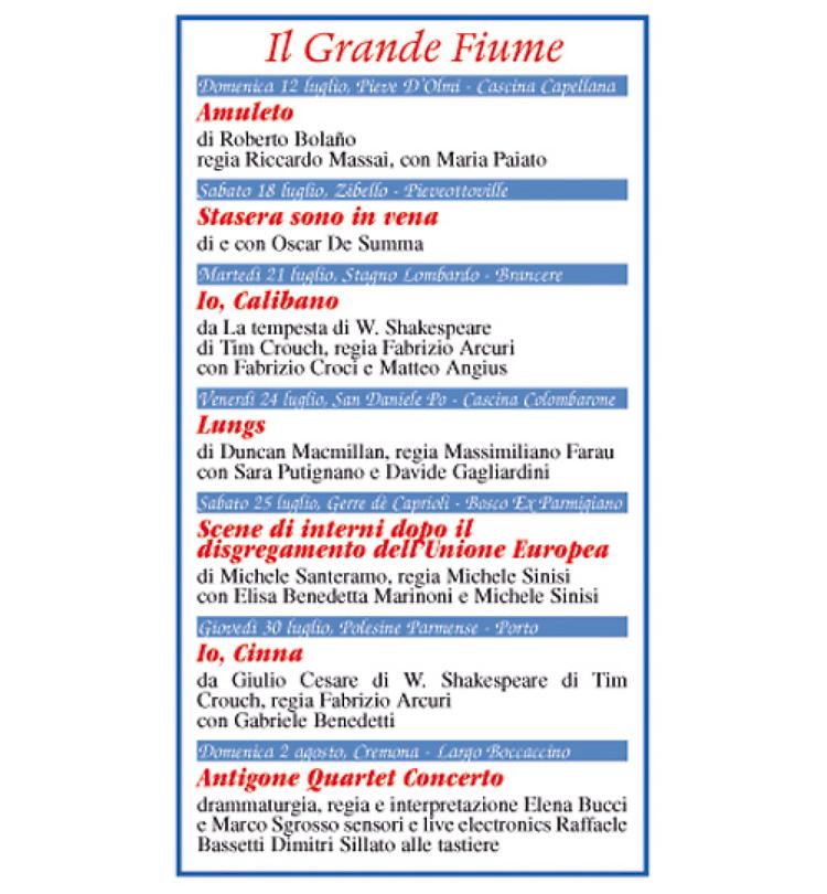 Festival 'Il grande fiume'
