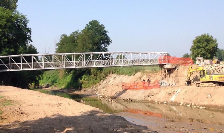 Mega cantiere sul Mella per salvare ponte e pista