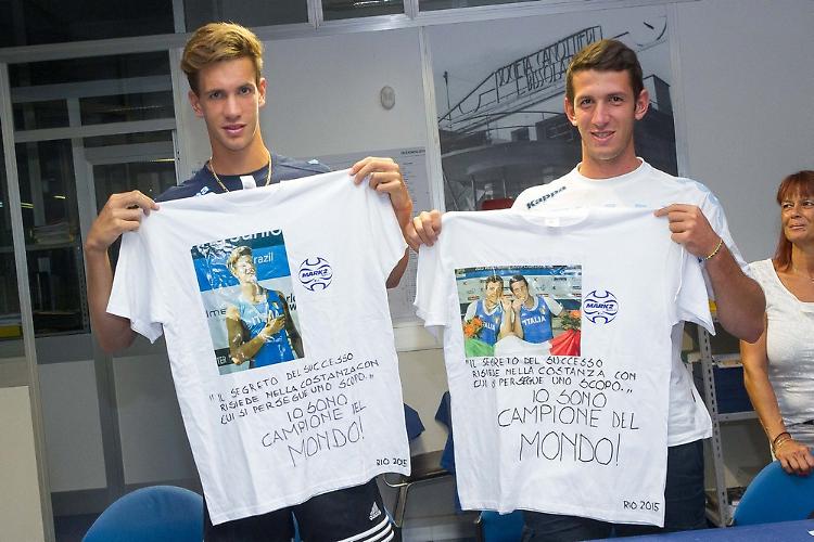 Festa per i campioni del mondo