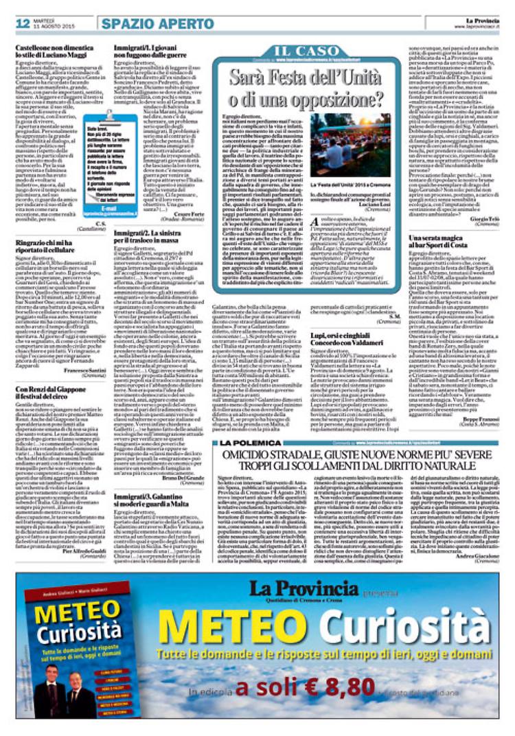 Lettere al Direttore