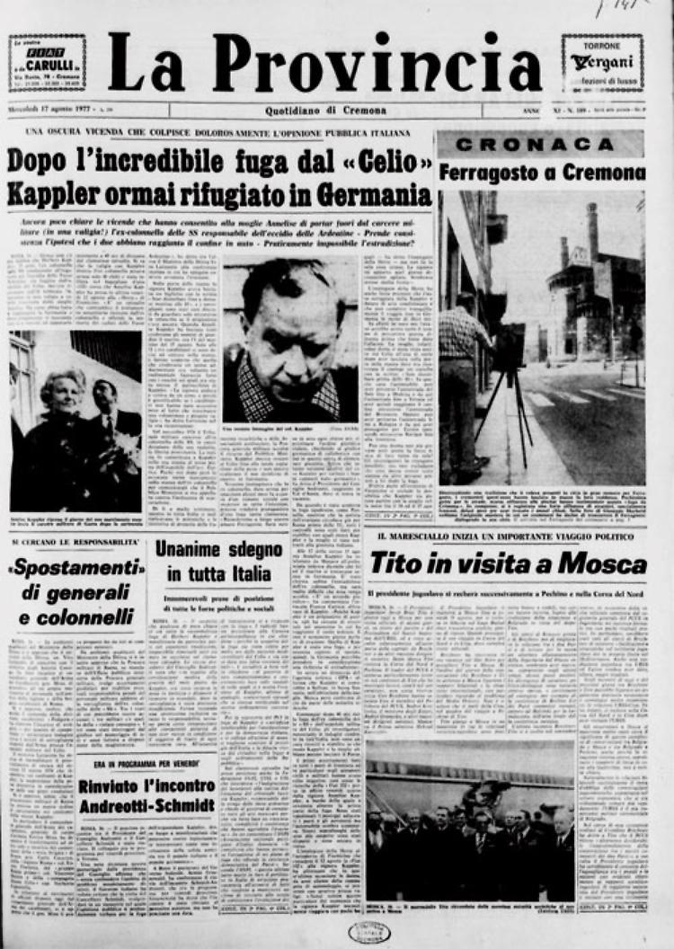 La rocambolesca fuga in una valigia di Herbert Kappler, ex colonnello delle SS