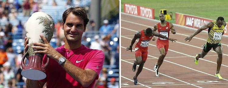 Bolt e Federer ancora vincenti ma già nella storia 