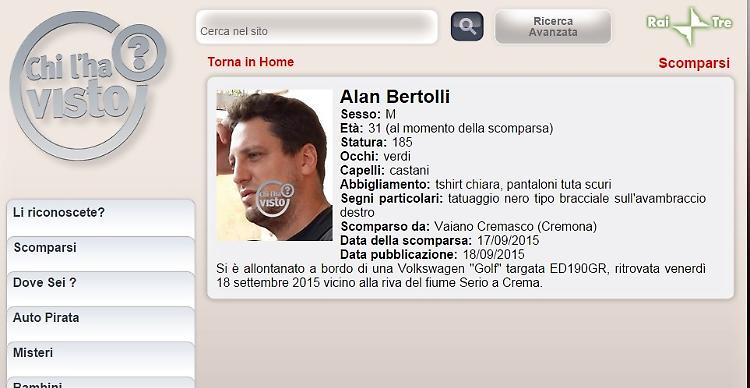 Alan, l'ultima speranza: potrebbe essere fuggito