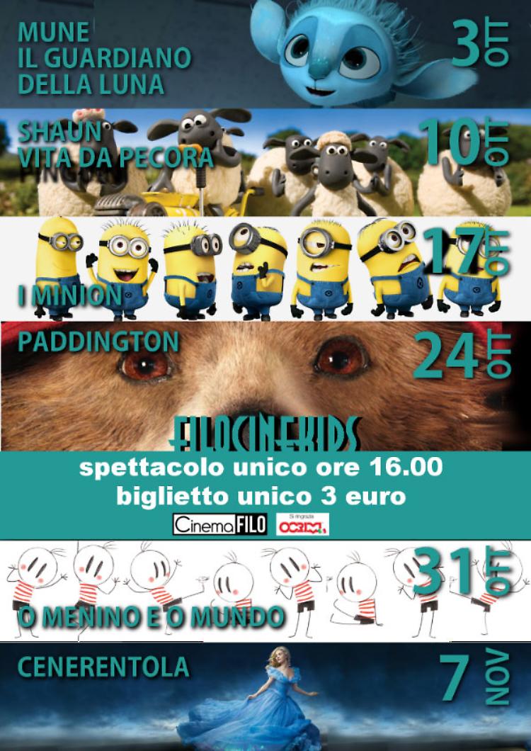 Torna al CinemaFILO FILOCINEKIDS: la rassegna dedicata ai bambini e alle loro famiglie. 
