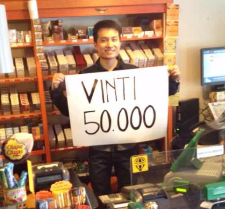 Vince 50mila euro al bar