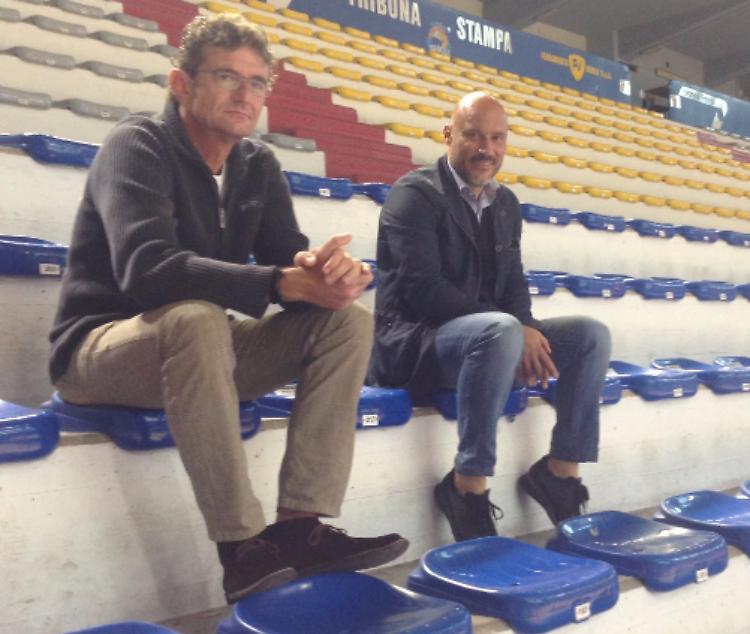 Mister Pea all'allenamento Vanoli