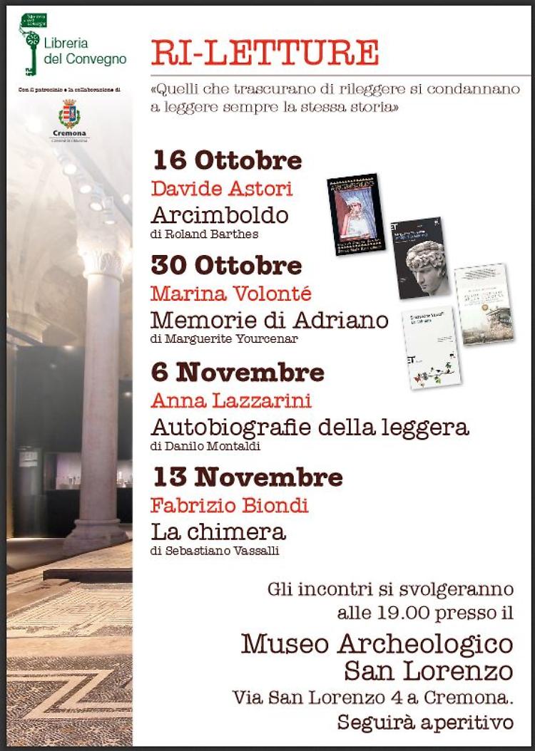 Rassegna Ri-letture, quattro appuntamenti all’Archeologico