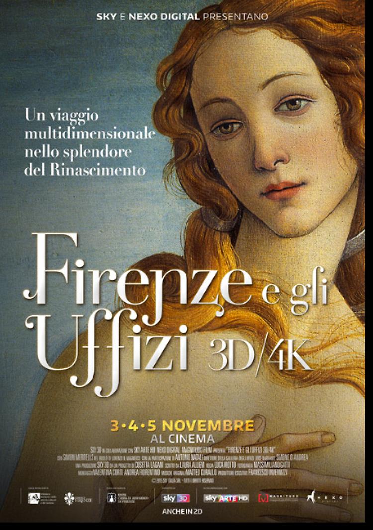 La grande arte al CineChaplin: mercoledì 4  e giovedì 5 novembre ‘Firenze e gli Uffizi’