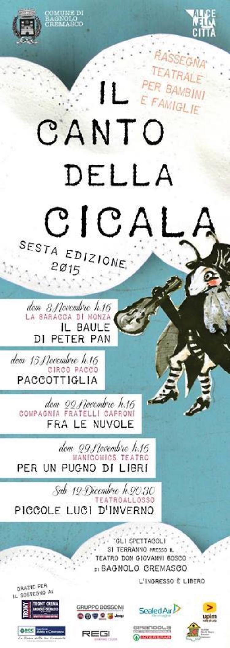 Il canto della cicala - Domenica 8 Novembre 