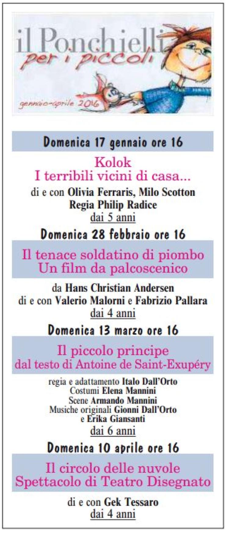 Il Ponchielli per i piccoli fra fiabe e nouveau cirque dal 17 gennaio 2016