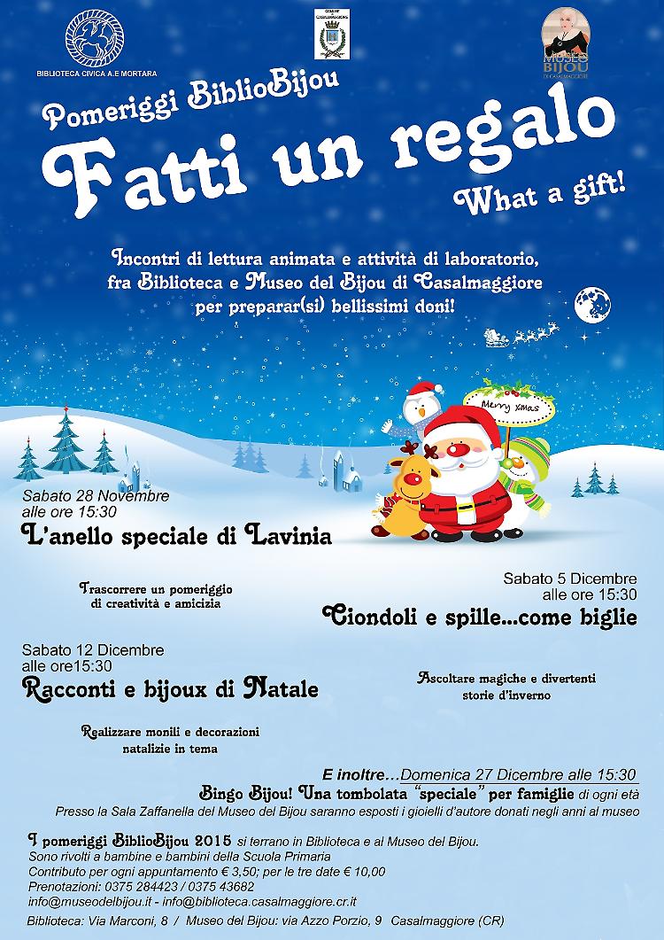 Pomeriggi BIBLIOBIJOU dedicati ai bambini a Casalmaggiore