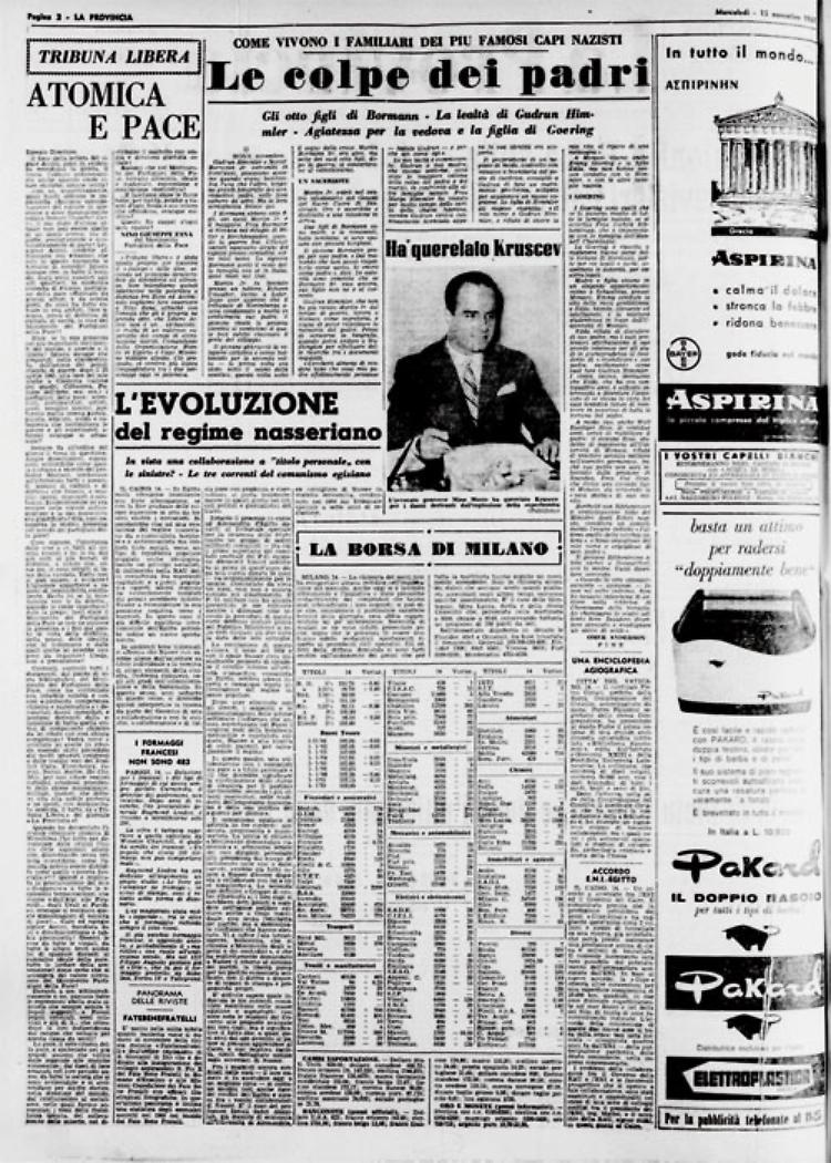 Come vivono i familiari dei più potenti gerarchi nazisti