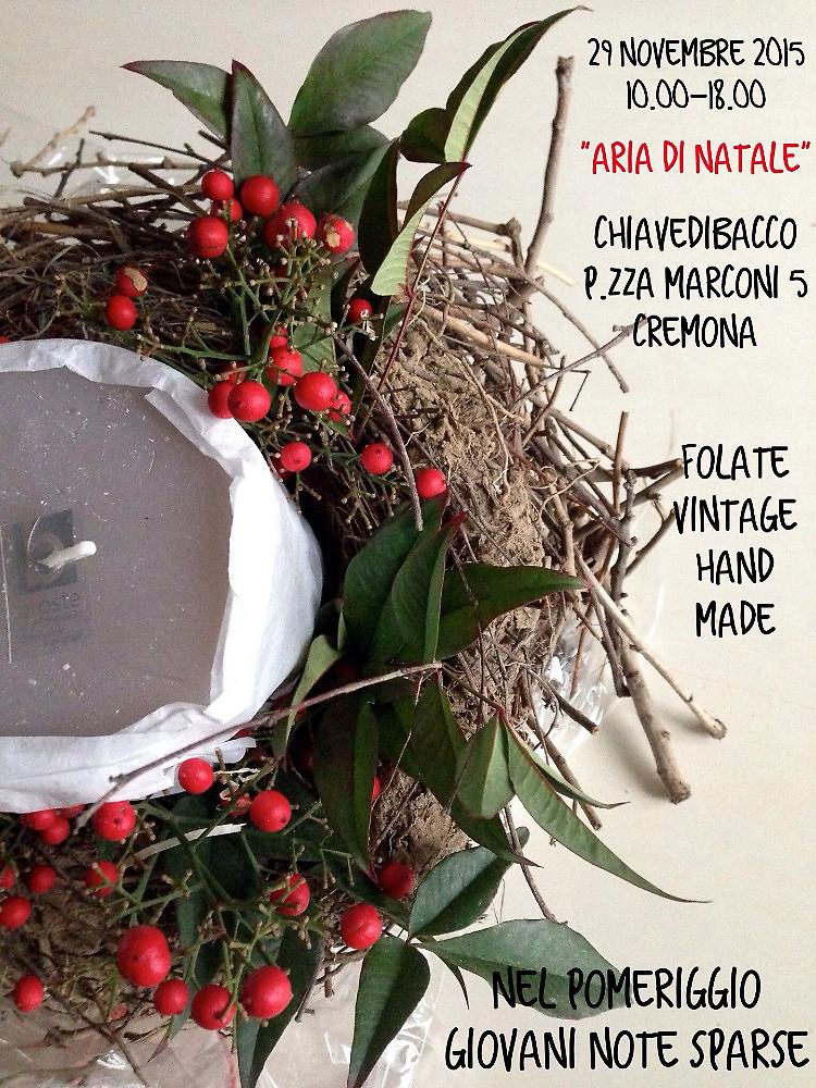"Aria di Natale" al Chiavedibacco, domenica 29 novembre