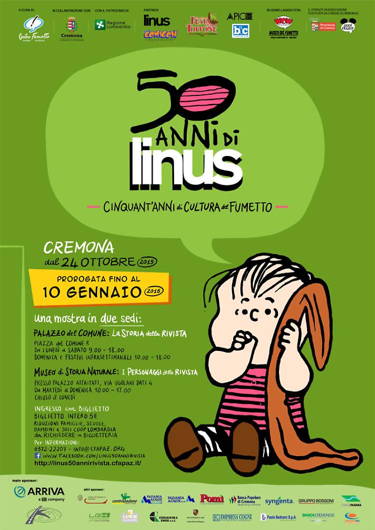 Buon compleanno Linus. Doppia mostra  a Cremona per i 50 anni della celebre rivista
