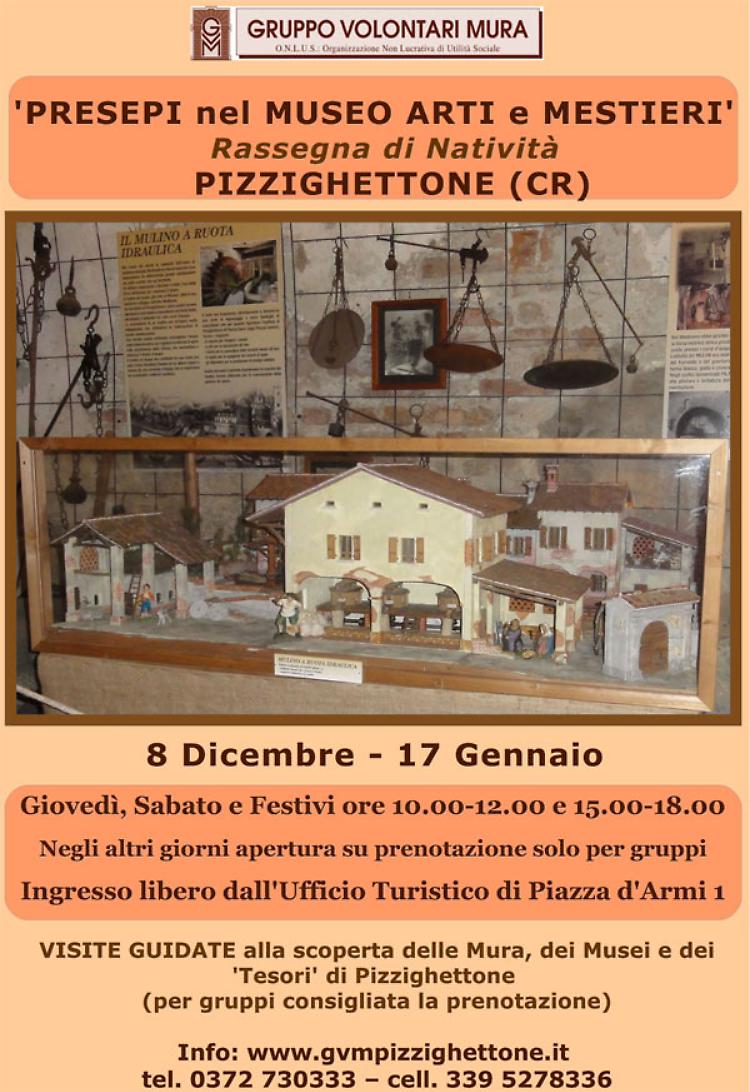 A Pizzighettone 'Presepi nel Museo Arti e Mestieri' Dall'8 dicembre al 17 gennaio