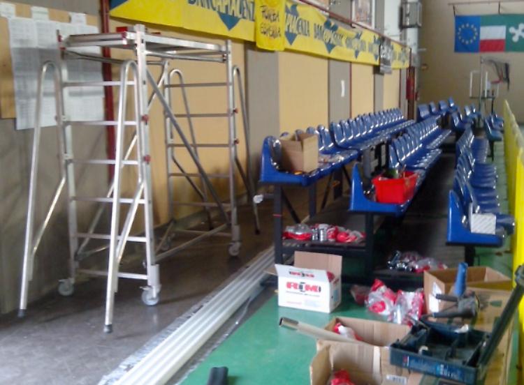 Palestra Cambonino, restyling in corso
