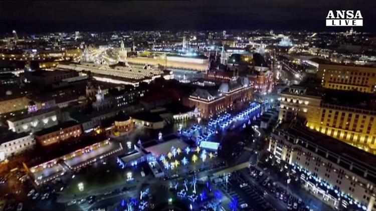 Mosca risplende con il Festival delle Luci di Natale