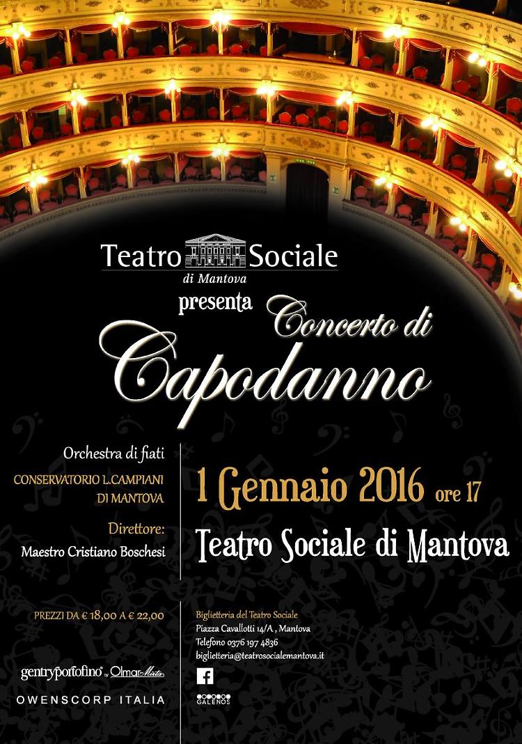 'Concerto di Capodanno' al Teatro Sociale di Mantova