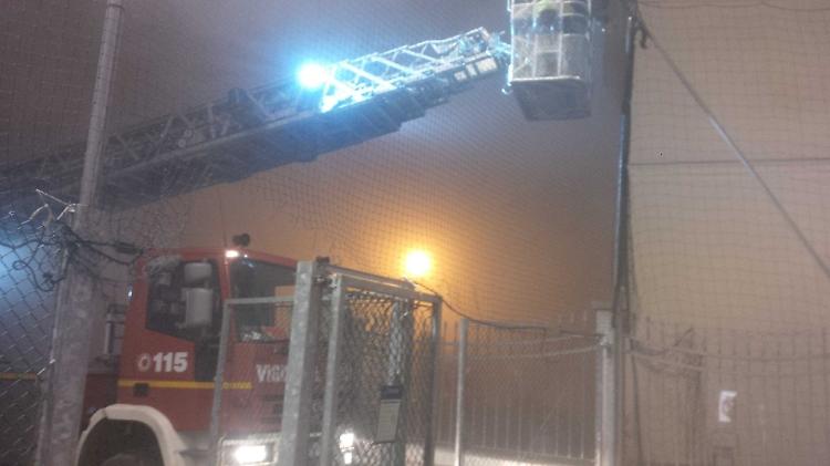 Incendio in un rustico