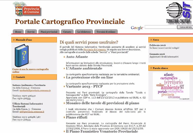 Nuovi Portale Cartografico e Geoportale Catastale al via