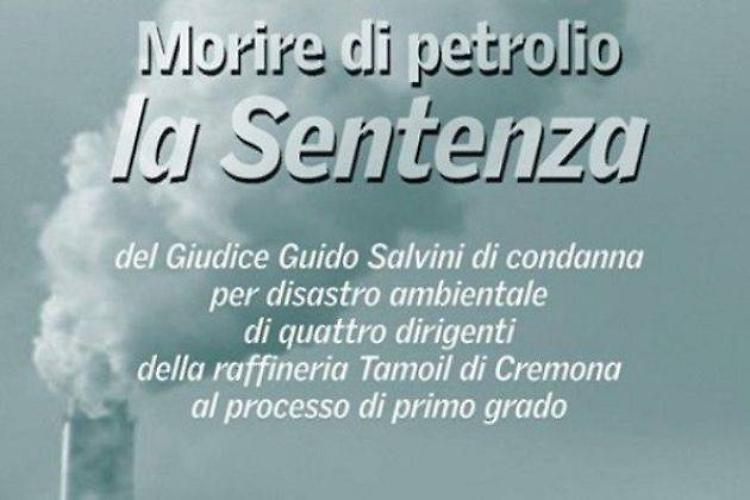‘Morire di petrolio: la sentenza’, sabato il libro di Turco