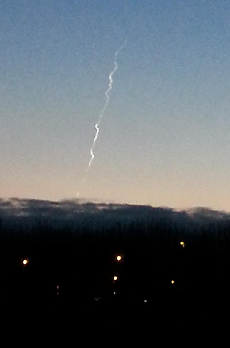 Un meorite sui cieli della provincia