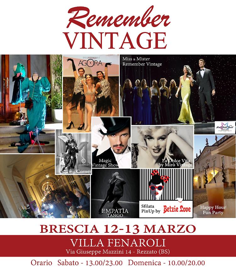 Remember Village, mostra mercato vintage a Rezzato (BS)