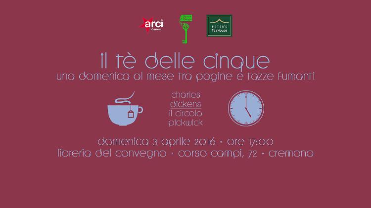 "Il tè delle cinque": incontro domenica  3 aprile alla libreria Convegno