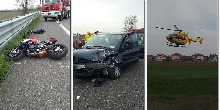 Scontro: tre feriti (due seriamente) e A21 chiusa