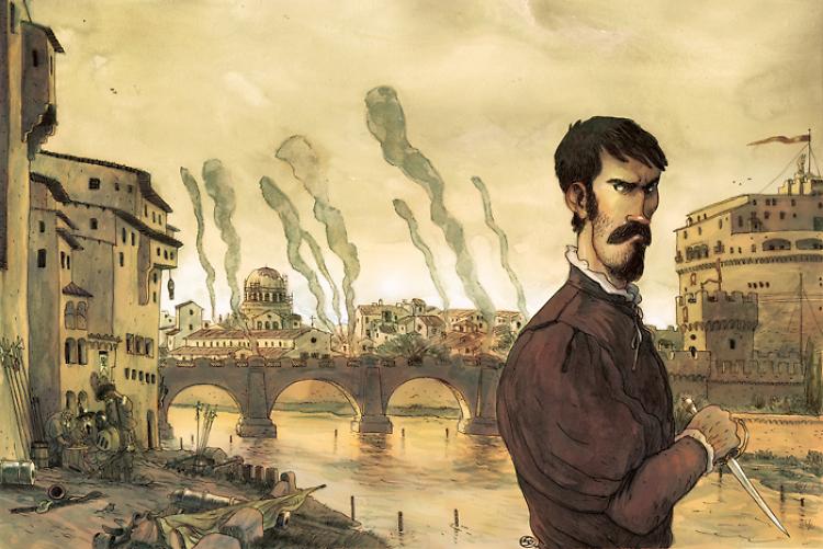 La vita di Benvenuto Cellini diventa un fumetto realizzato da Rossi (testi) e Bizzarri (disegni)