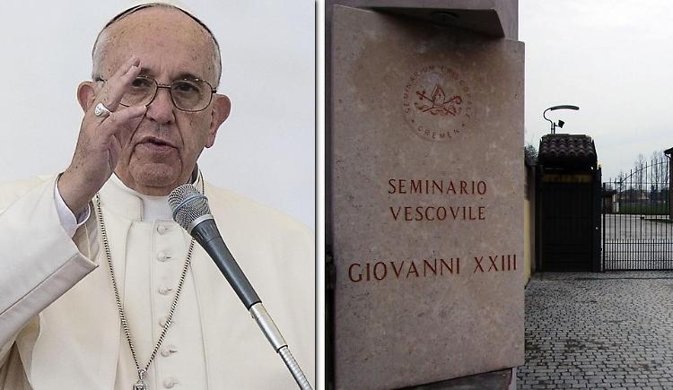 Seminaristi cremaschi chierichetti del Papa