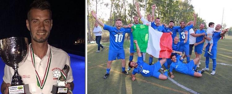Vigile del fuoco con il vizio del gol