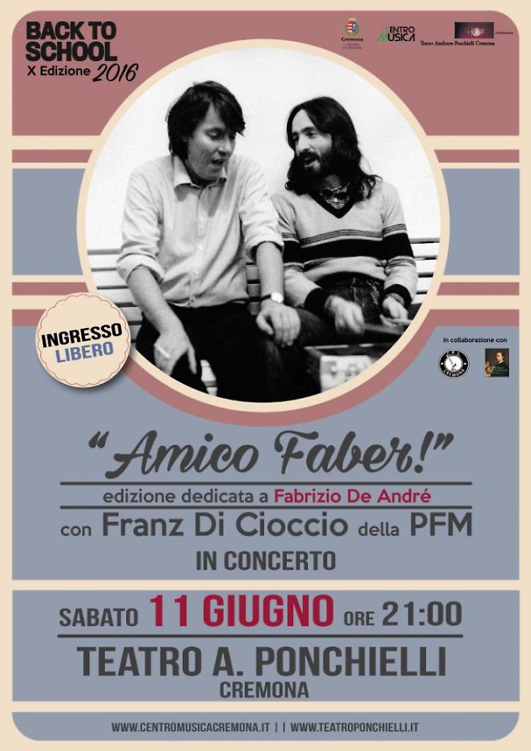 Franz di Cioccio (PFM) & Back to School! al Teatro Ponchielli di Cremona 