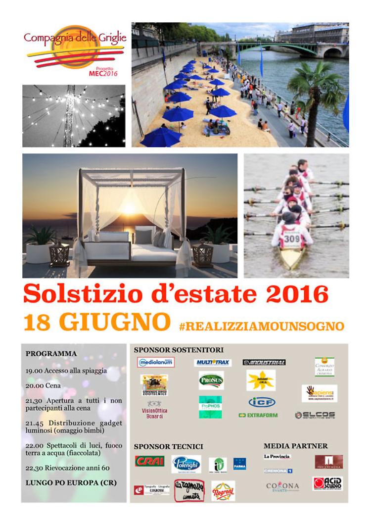Cremona. Solstizio d’estate: fiaccolata notturna sul Po