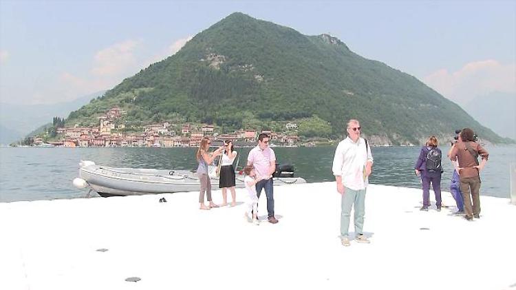 Lago di Iseo: camminando sull'acqua con Christo, sui pontili in anteprima 