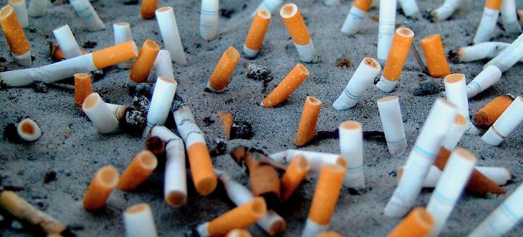 Raccolti chili di mozziconi, multe contro gli incivili