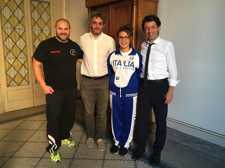 I campioni Morelli e Cadenazzi ospiti in Comune