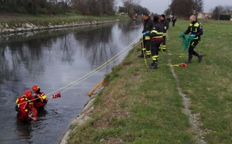 Ritrovato nel canale Vacchelli il corpo di Vittoria Staffolani