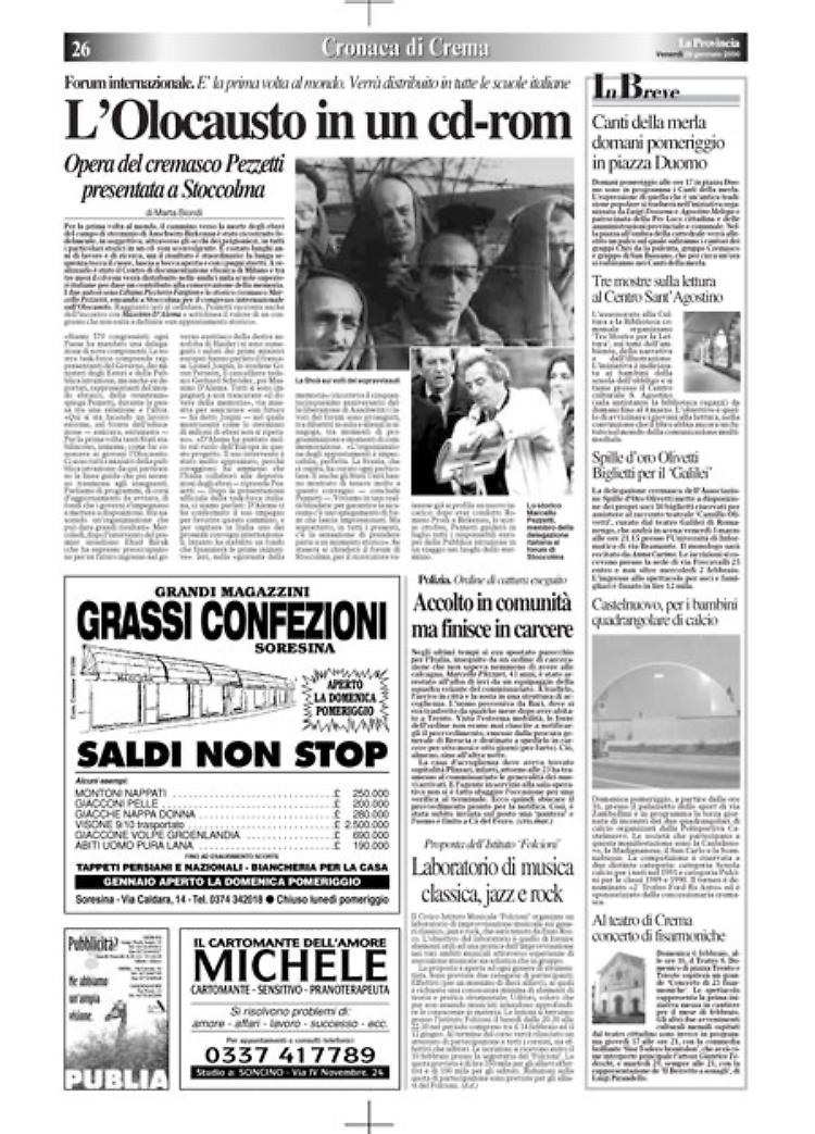 L’Olocausto in un cd-rom