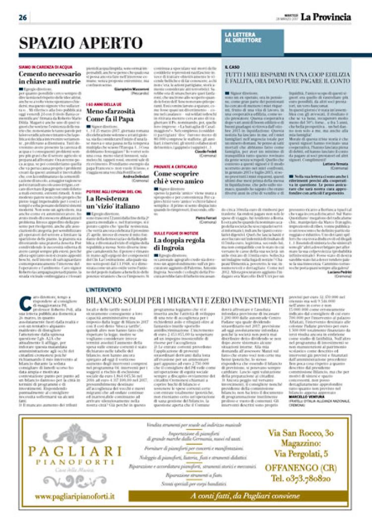 Lettere al Direttore (1)