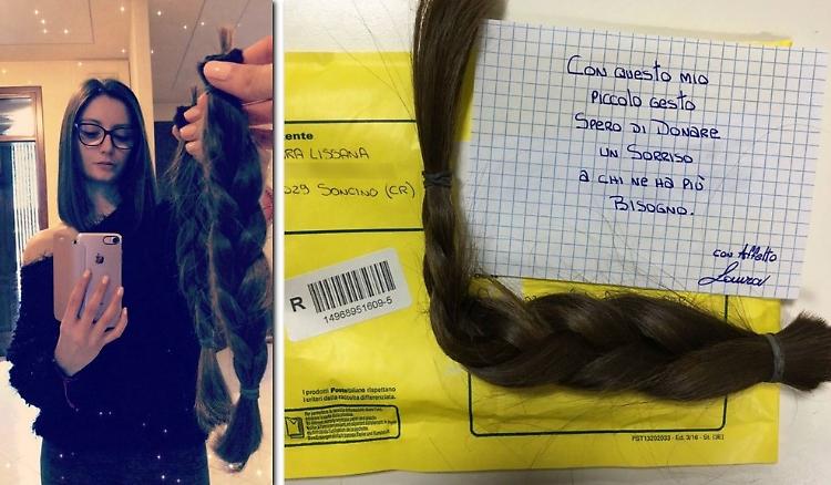 Il dono di Laura, la sua treccia alle bimbe malate di cancro