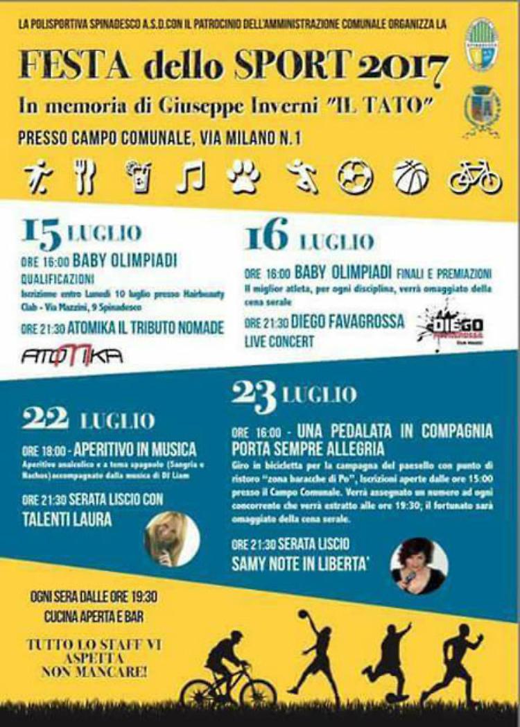 Festa dello Sport 2017 - In ricordo di Giuseppe Inverni "Tato"