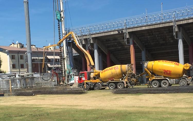 Stadio Zini, iniziati i lavori per la copertura