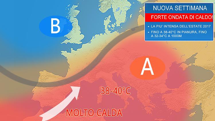 Imminente forte ondata di calore, tra le più intense degli ultimi anni