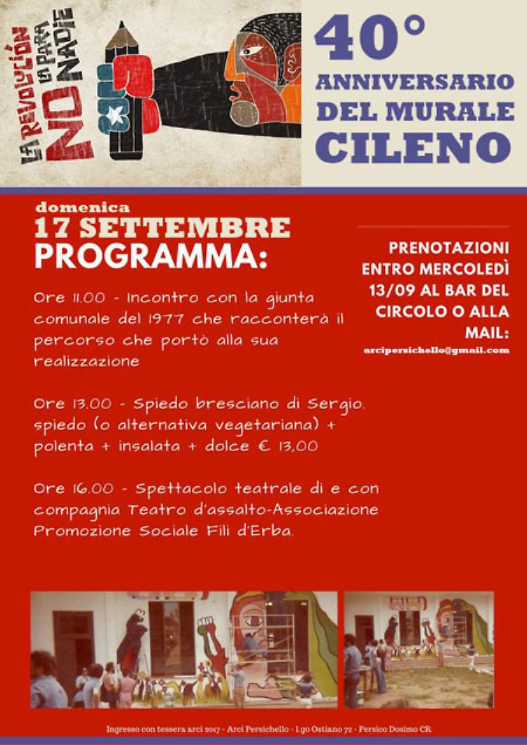 40° Anniversario del Murale Cileno