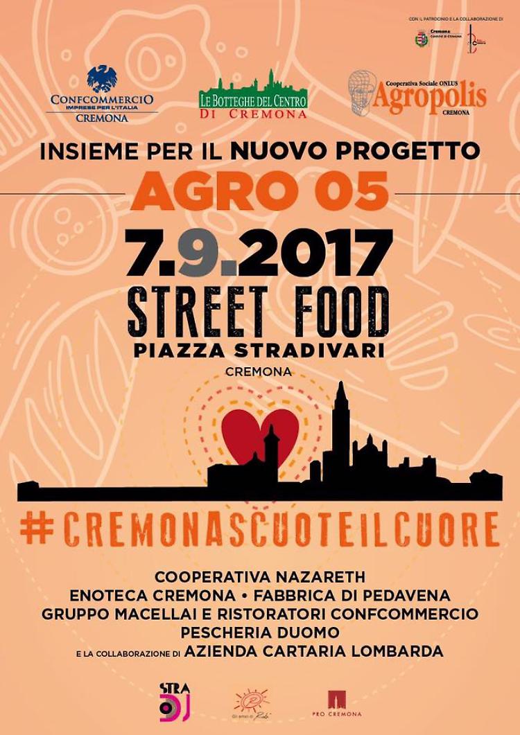 #Cremonascuoteilcuore per Agropolis, il 7 settembre street food in piazza Stradivari