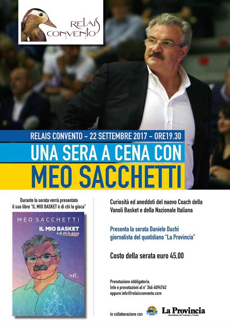 Una sera a cena con Meo Sacchetti