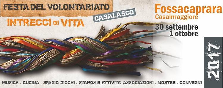 Festa del volontariato casalasco 'Intrecci di vita': il programma