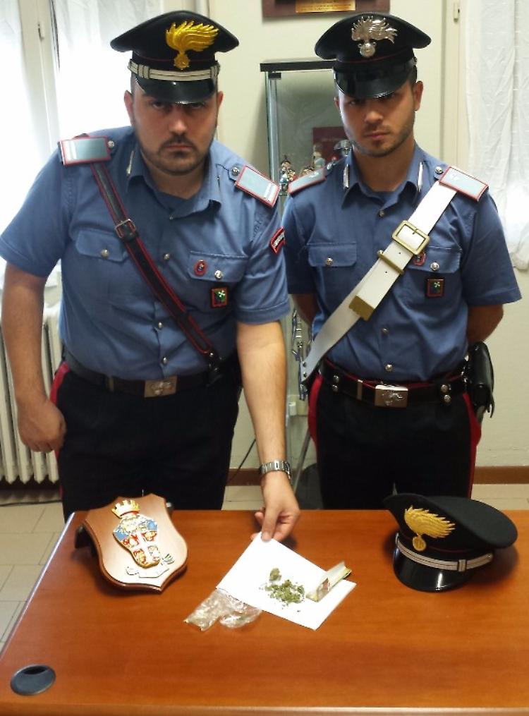 Controllo dei carabinieri, sequestrata marijuana